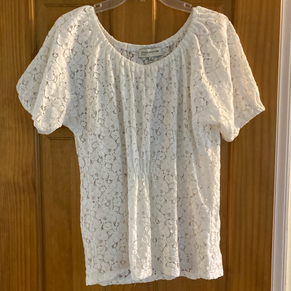 White lace Jones New York Top